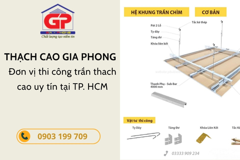 Phân loại các tấm thạch cao phổ biến trên thị trường hiện nay