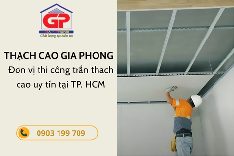 Dịch vụ thi công trần thạch cao quận Bình Thạnh