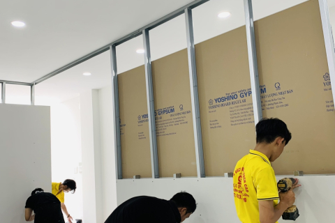 Thi công trần thạch cao Quận Tân Phú