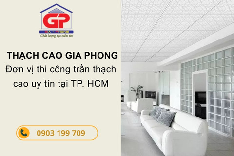 Dịch vụ thi công trần thạch cao Tân Bình uy tín, chất lượng