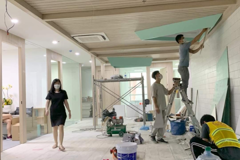 Vách ngăn phòng thạch cao cách âm